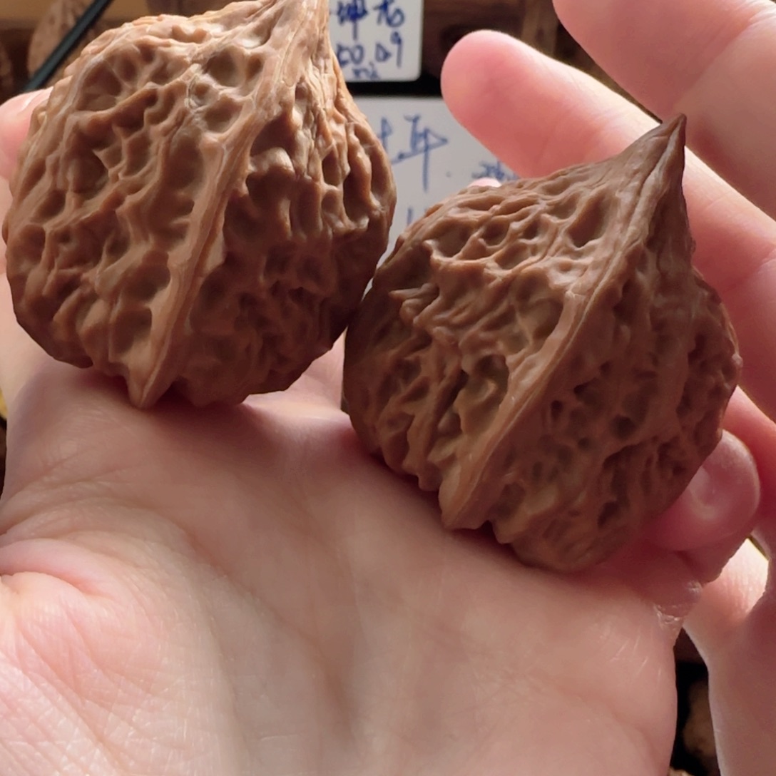 桃核把件瓷瓶鸭嘴兽全品38