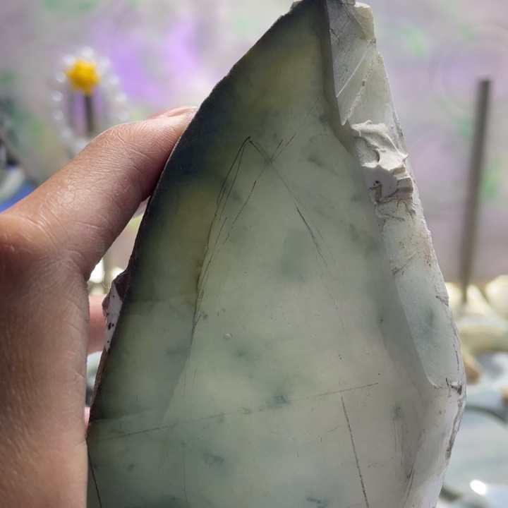 星***八翡翠未镶嵌挂件K缅甸天然翡翠片料