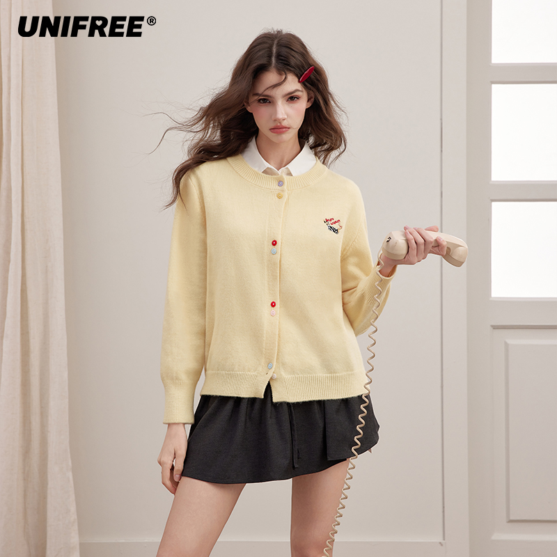 【云c专属】UNIFREE新款早秋色针织衫U253N106B1B1