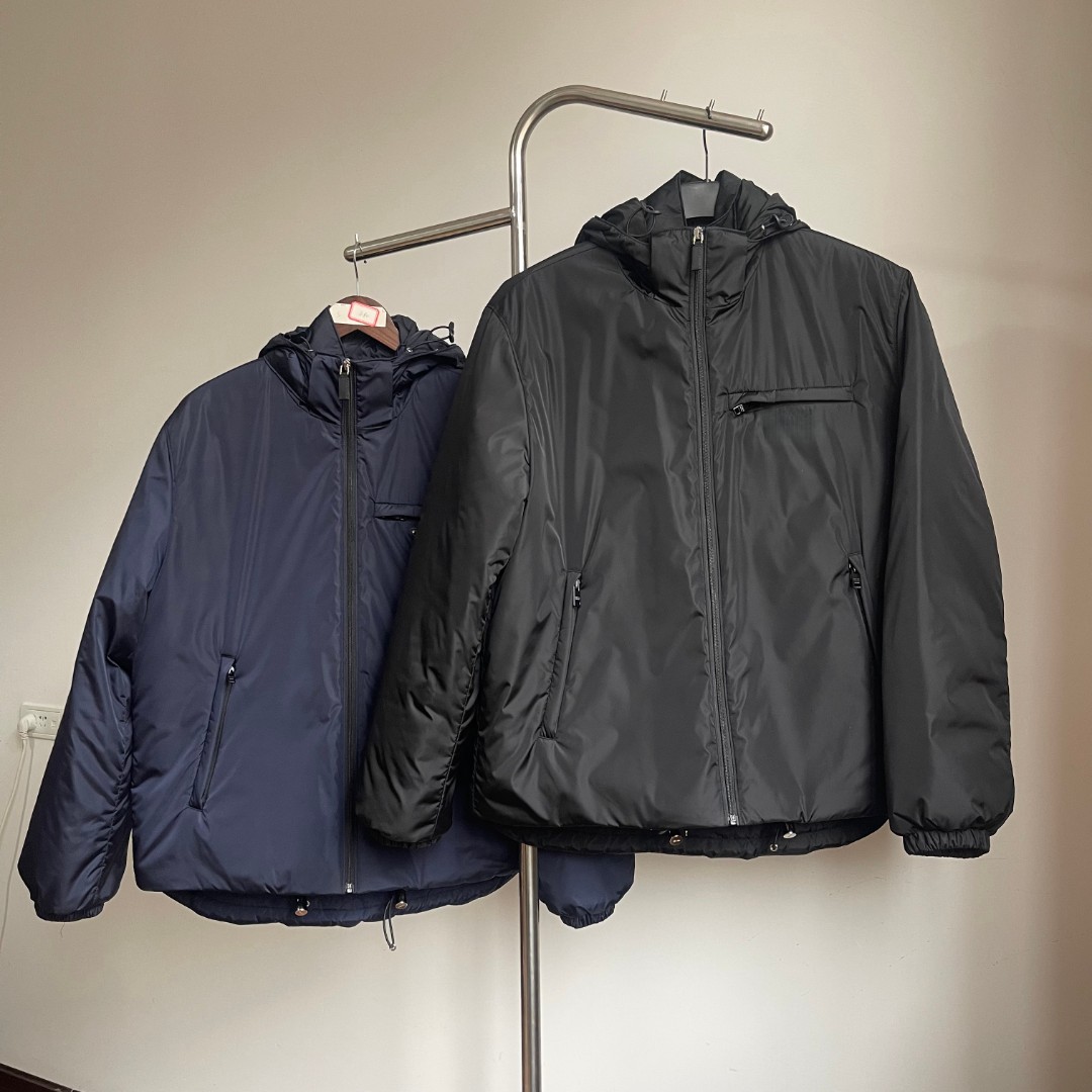 【梵高奢品】达哥喜欢的轻薄连帽商务休闲连帽羽绒服