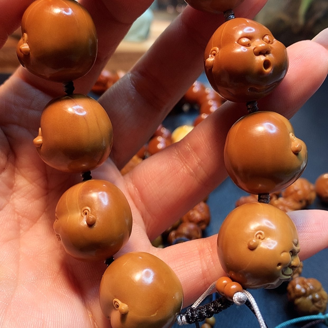 【闪购商品】橄榄核手串/手链·****6橄榄雕