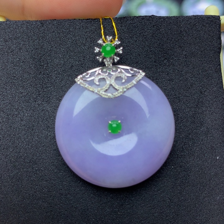 翡翠手链18K金镶嵌翡翠