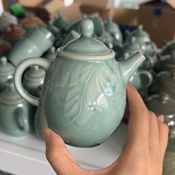 龙泉云间青瓷小米茶器