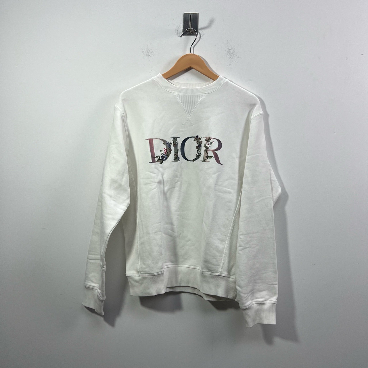 99新 DIOR/迪奥 花卉刺绣logo卫衣 s码 准新