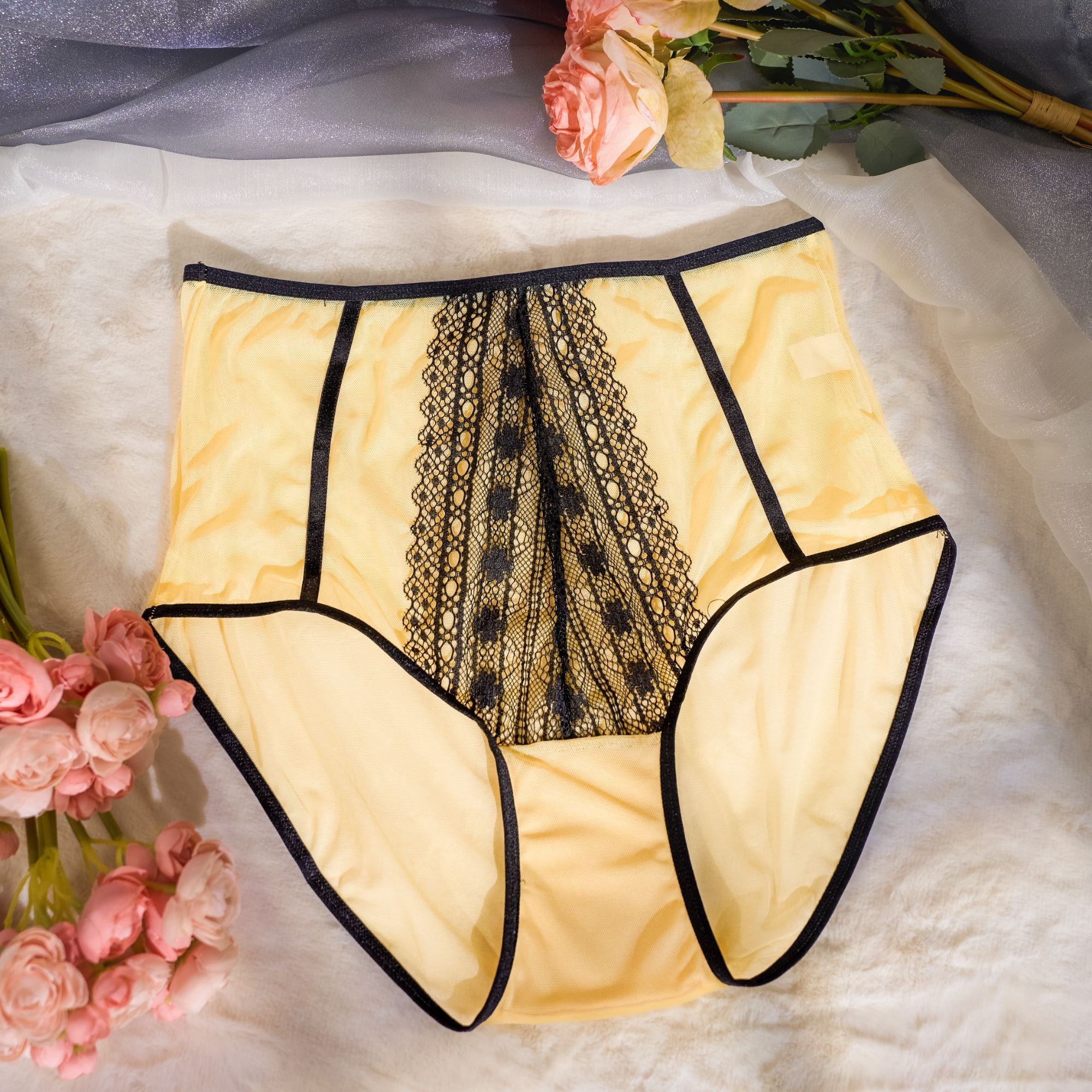 情缘（120-220斤）女士内裤大码时尚透气舒适高腰款-23015