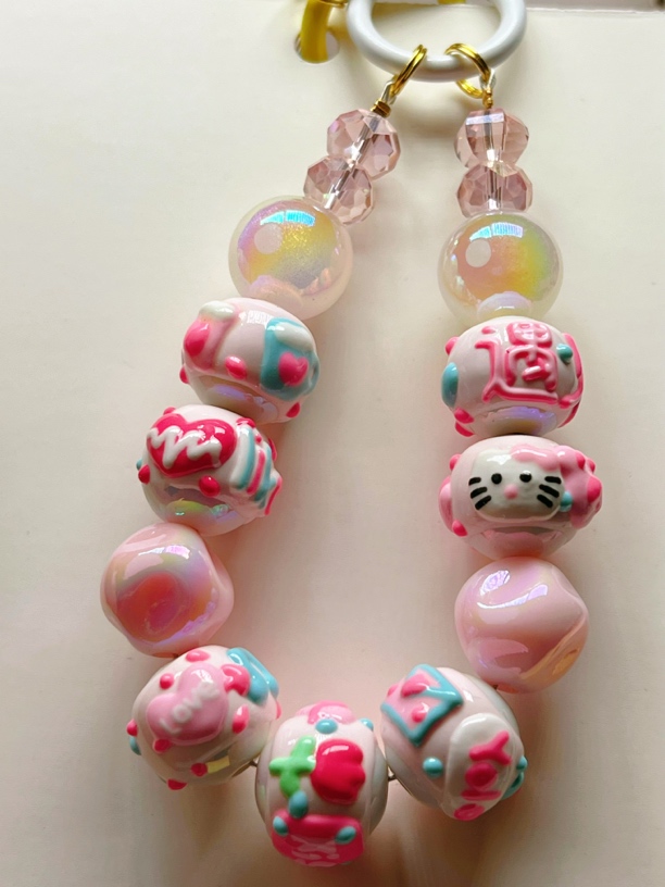 手绘珠挂件 手机链