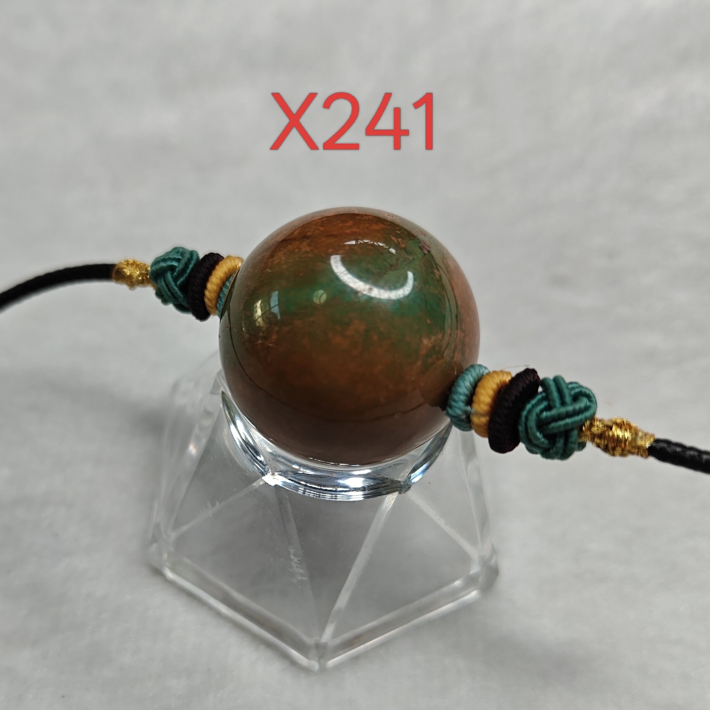 X241绿松石原矿无优化圆珠锁骨链