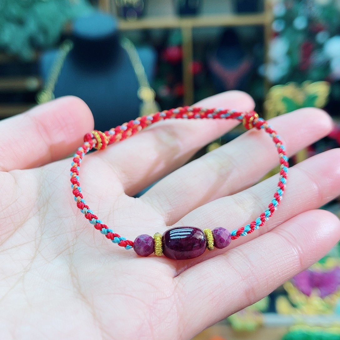 未镶嵌手链红宝石48小时鉴赏期1