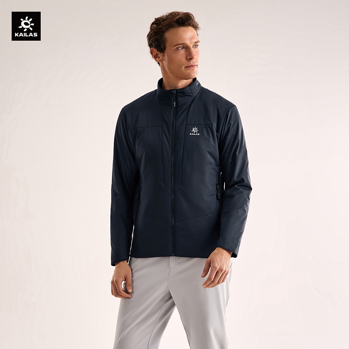 KAILAS凯乐石立领AT60运动保暖棉服防泼冬季外套徒步男 KG2530104