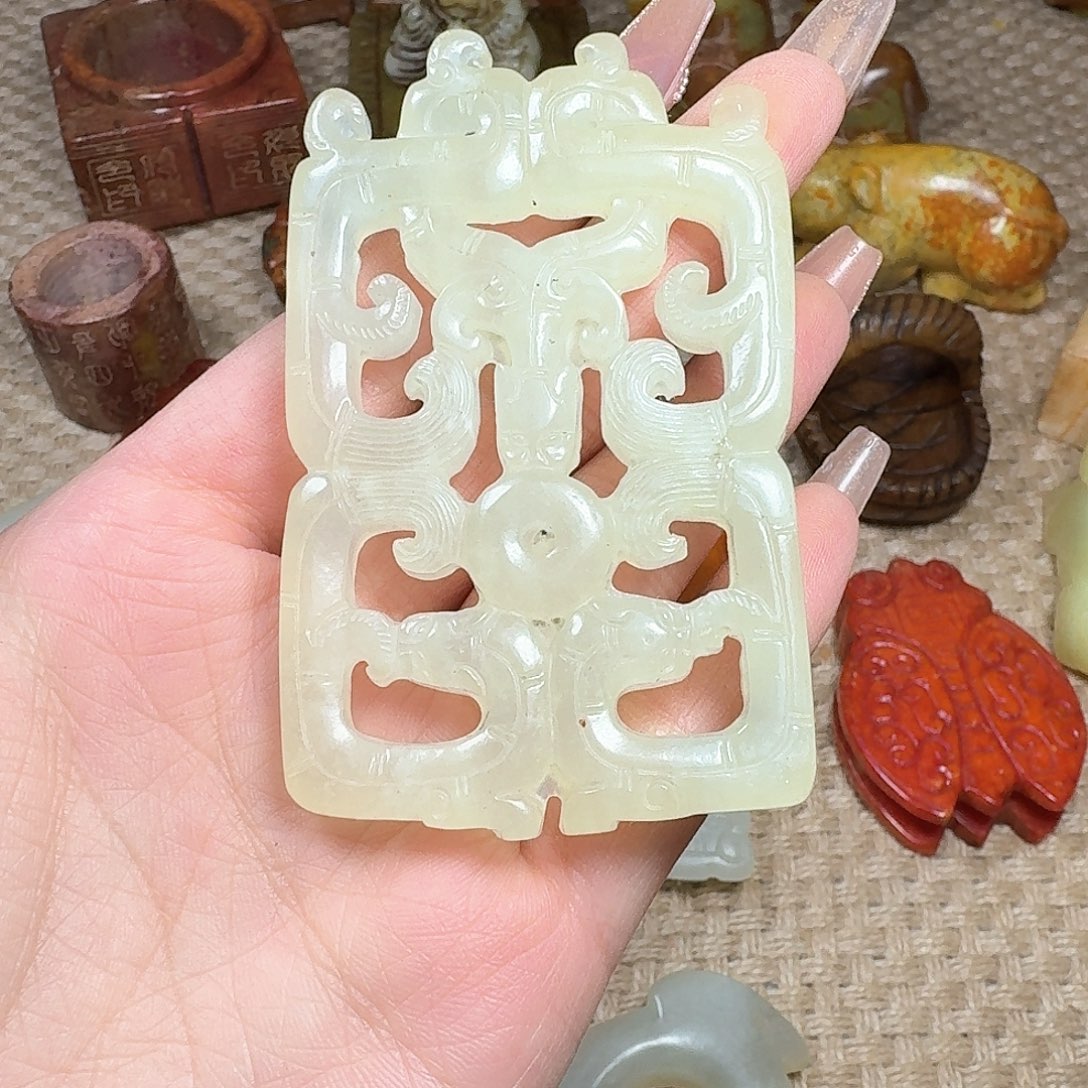 白玉菩提吊坠挂件