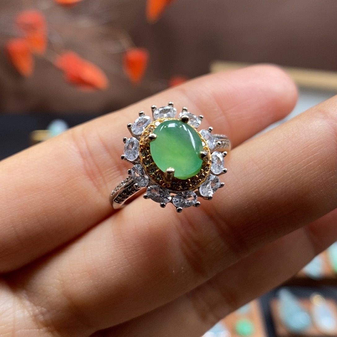 【闪购商品】颈饰银S925镶嵌翡翠13