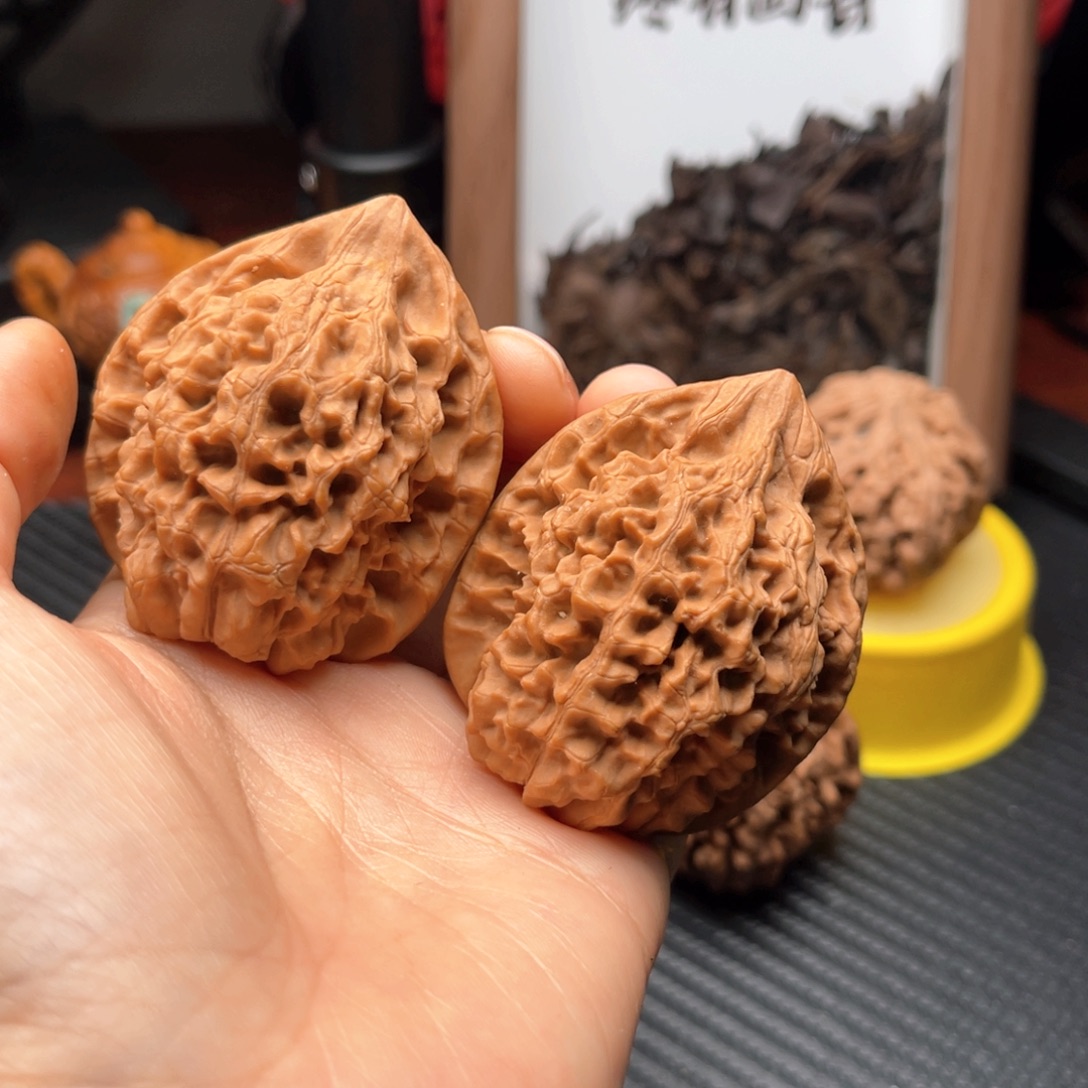 吊坠文玩核桃45微磕尖老树官帽