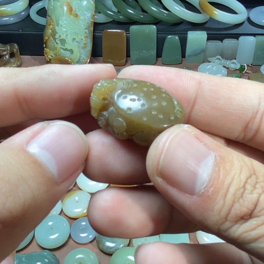 和田玉吊坠(不含链)未镶嵌