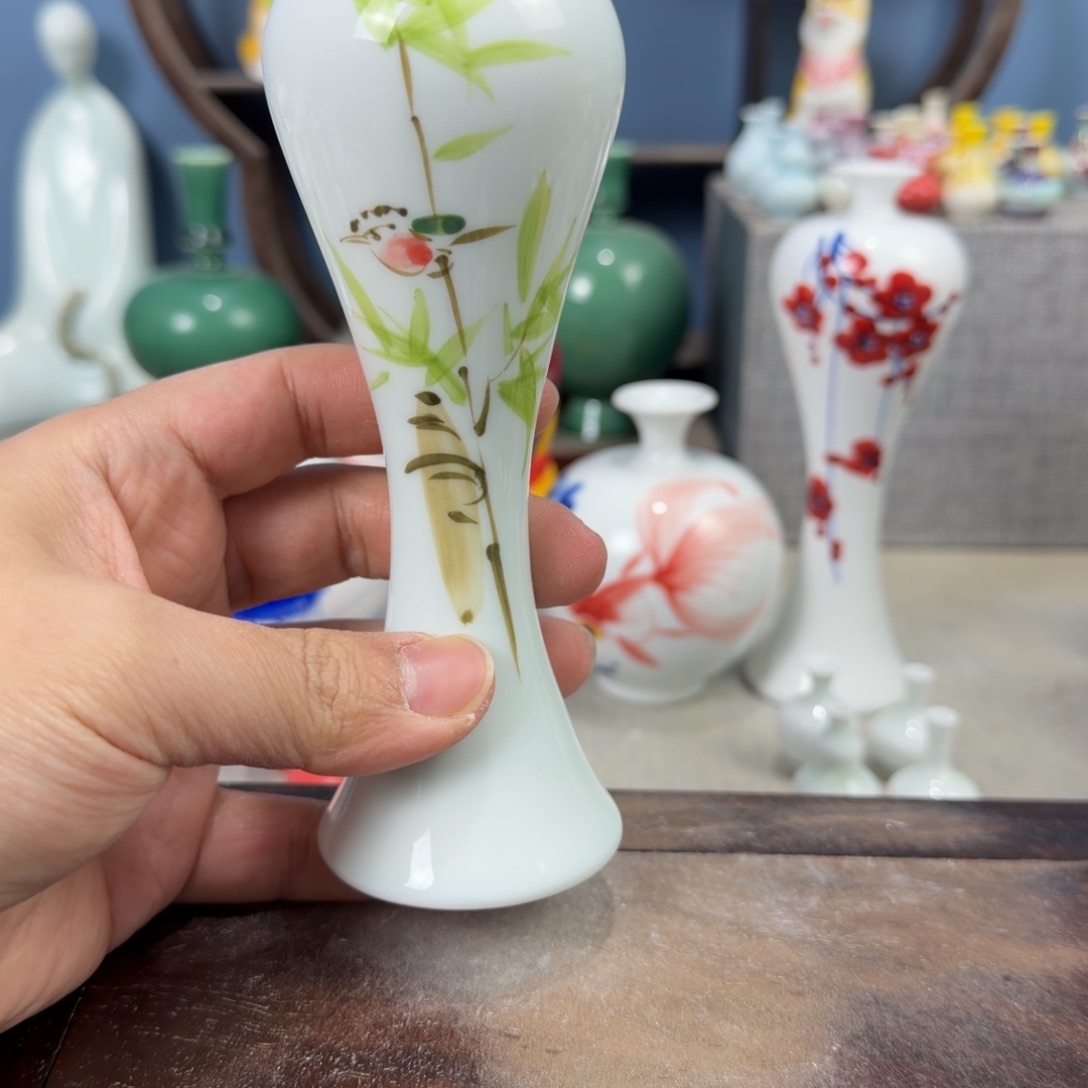 陶瓷手工小花器摆件