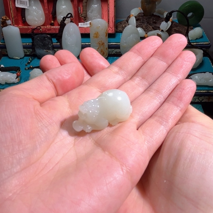 和田玉未镶嵌吊坠(不含链)