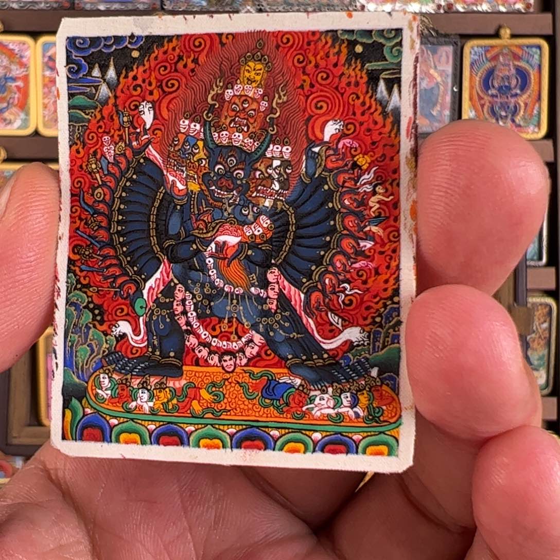 吊坠毛*杨大威德唐卡艺术