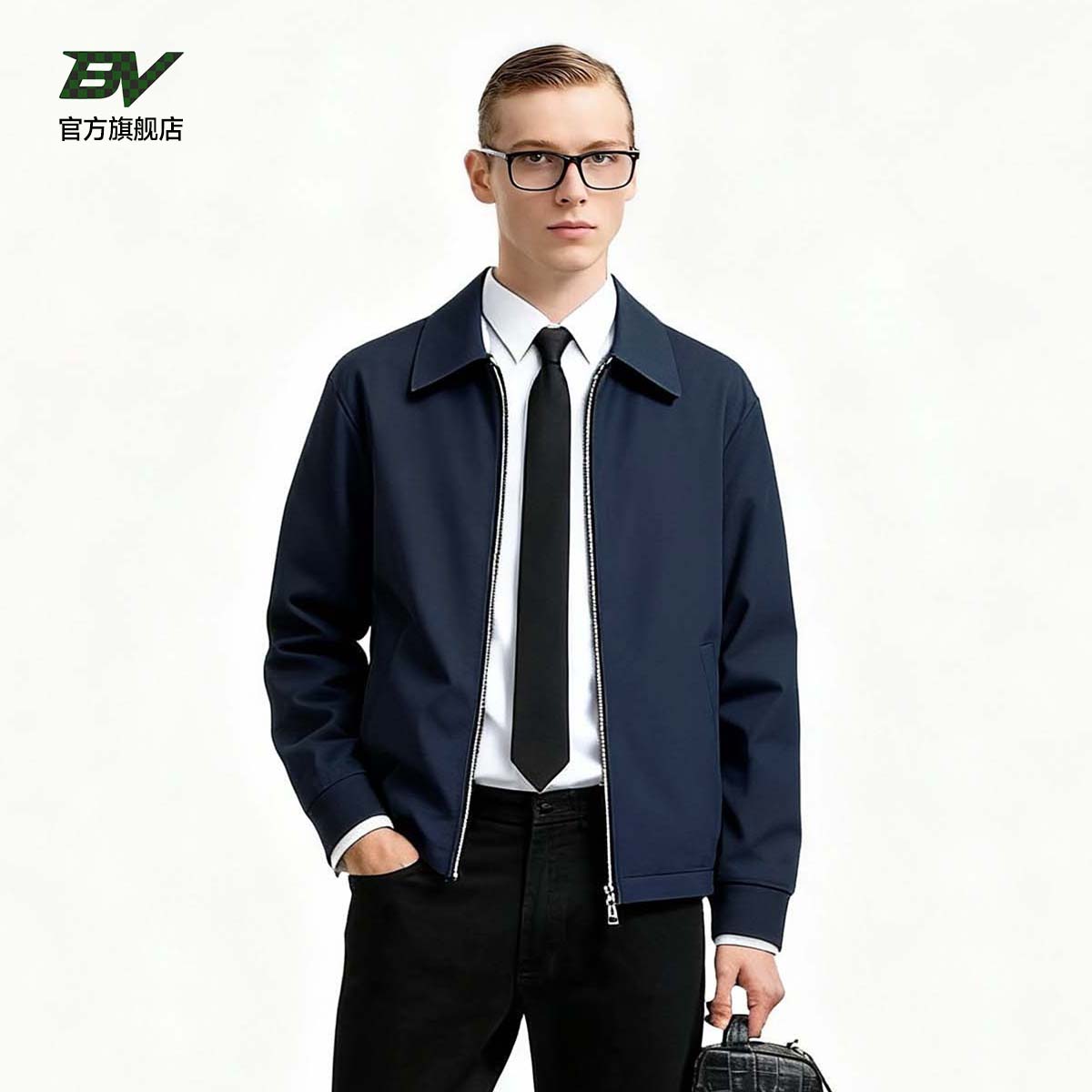 BV官方正品潮流时尚翻夹克羽绒服百搭运动保暖上衣秋冬舒适外套