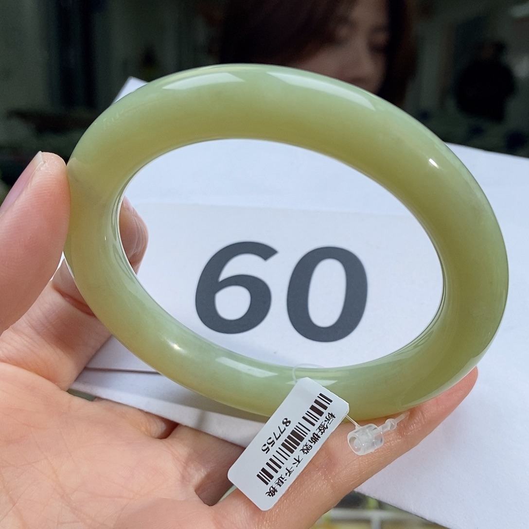 和田玉手镯未镶嵌若羌黄口