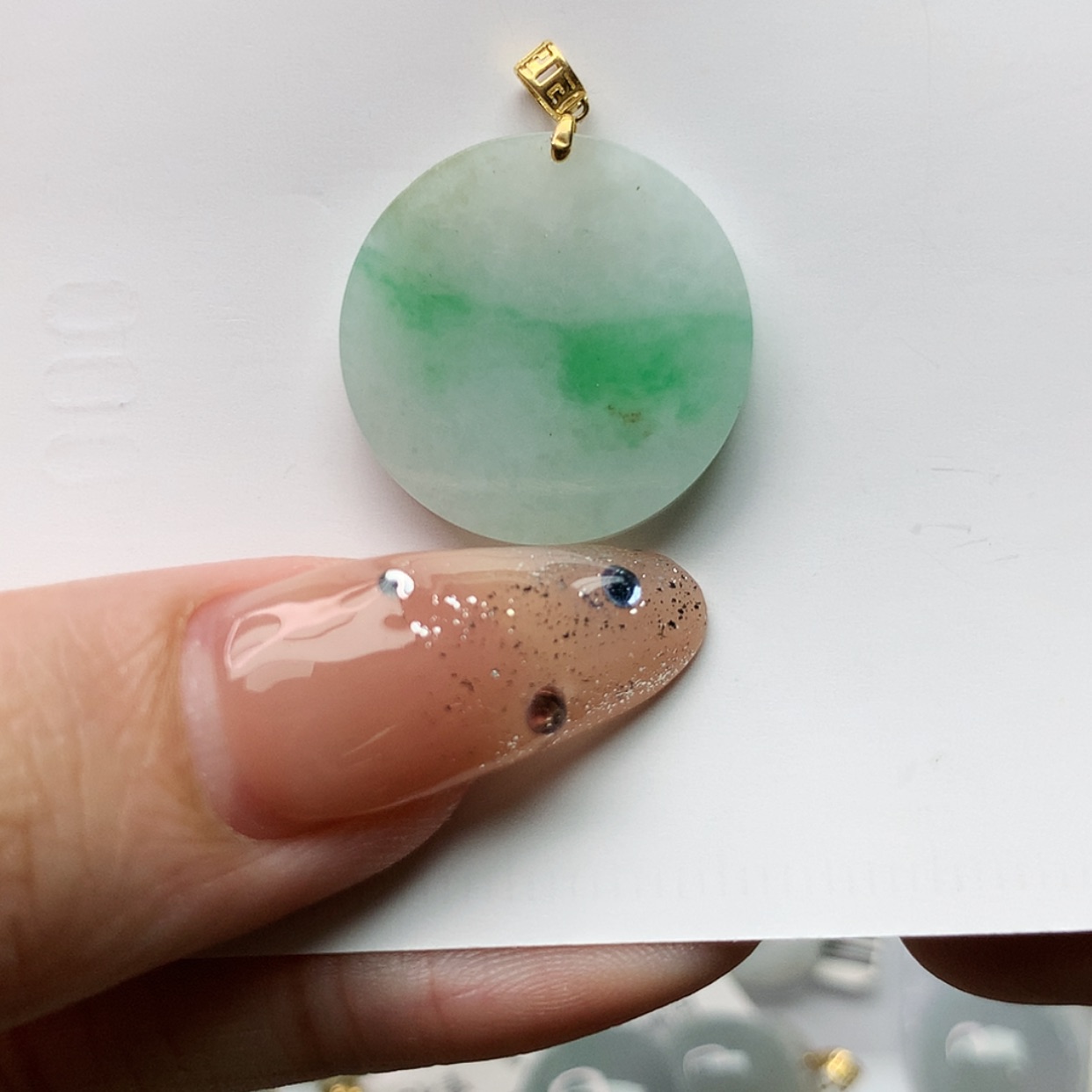 【闪购商品】翡翠18K金镶嵌颈饰111……