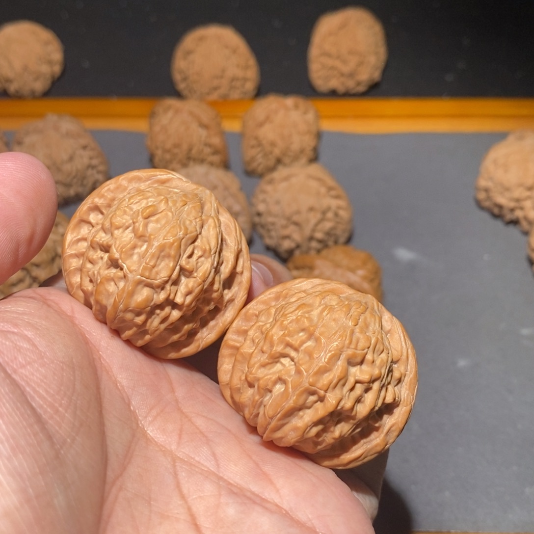 进***哥文玩核桃把件38山西磨盘全品