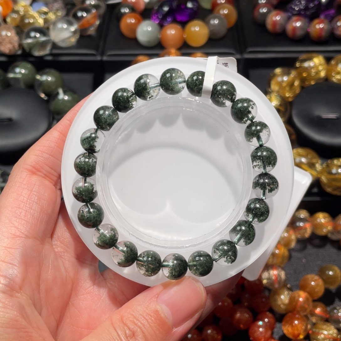 水晶手链未镶嵌绿幽灵8.5mm