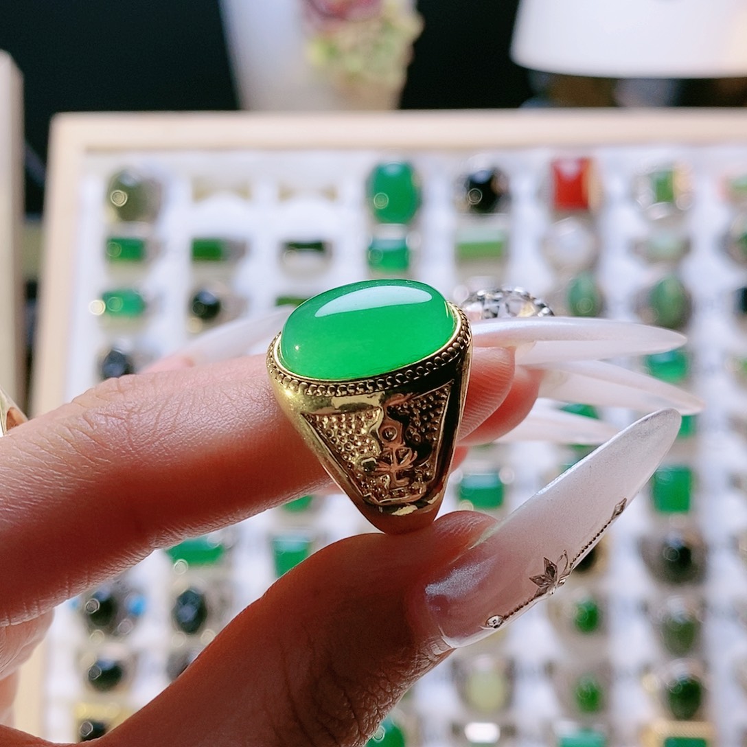 玛瑙/玉髓戒指未镶嵌幸**奶