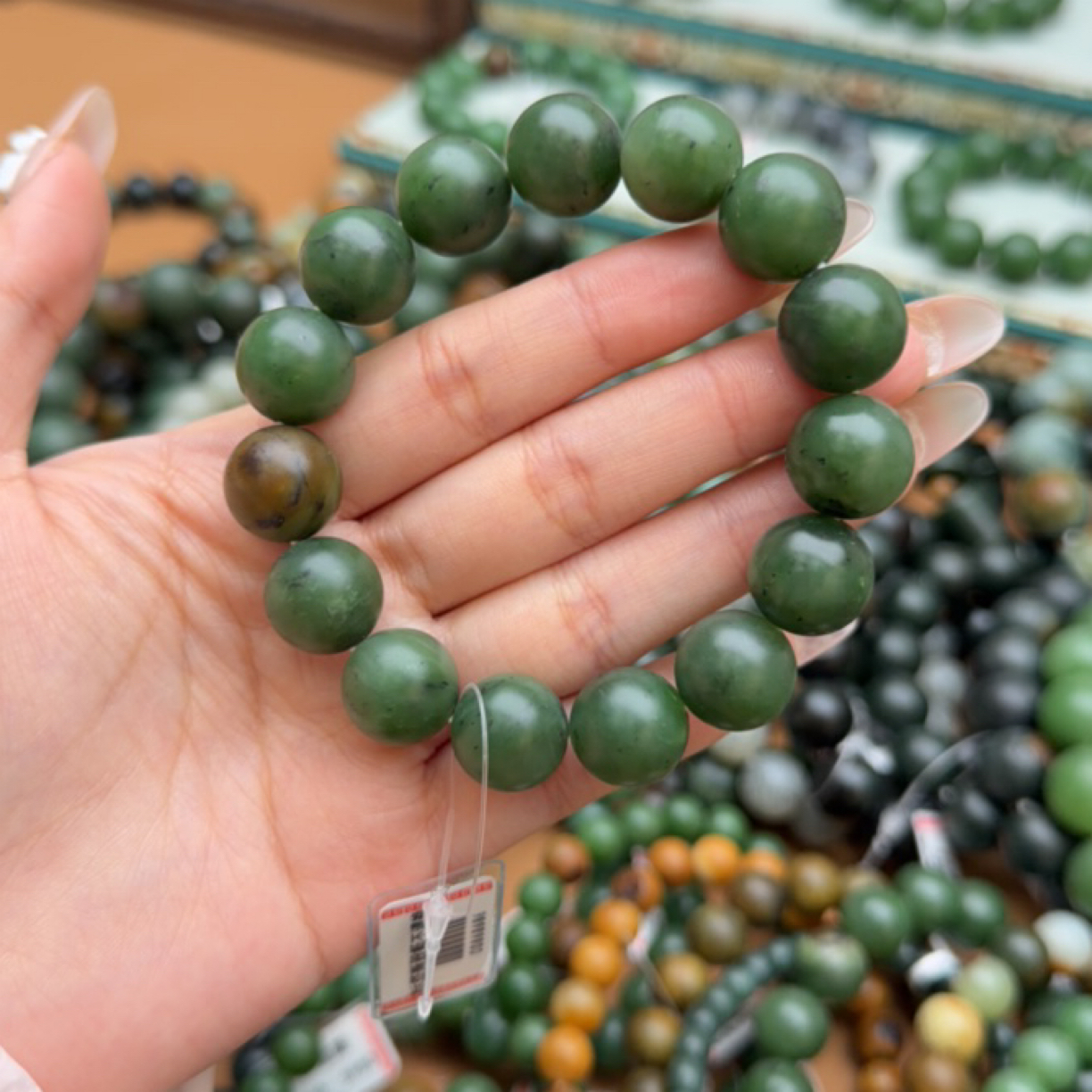 和田玉手串1230d拍一发一