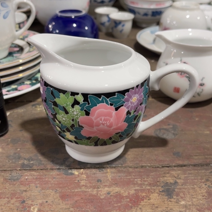 陶瓷醴陵手绘釉下五彩公道杯200毫升