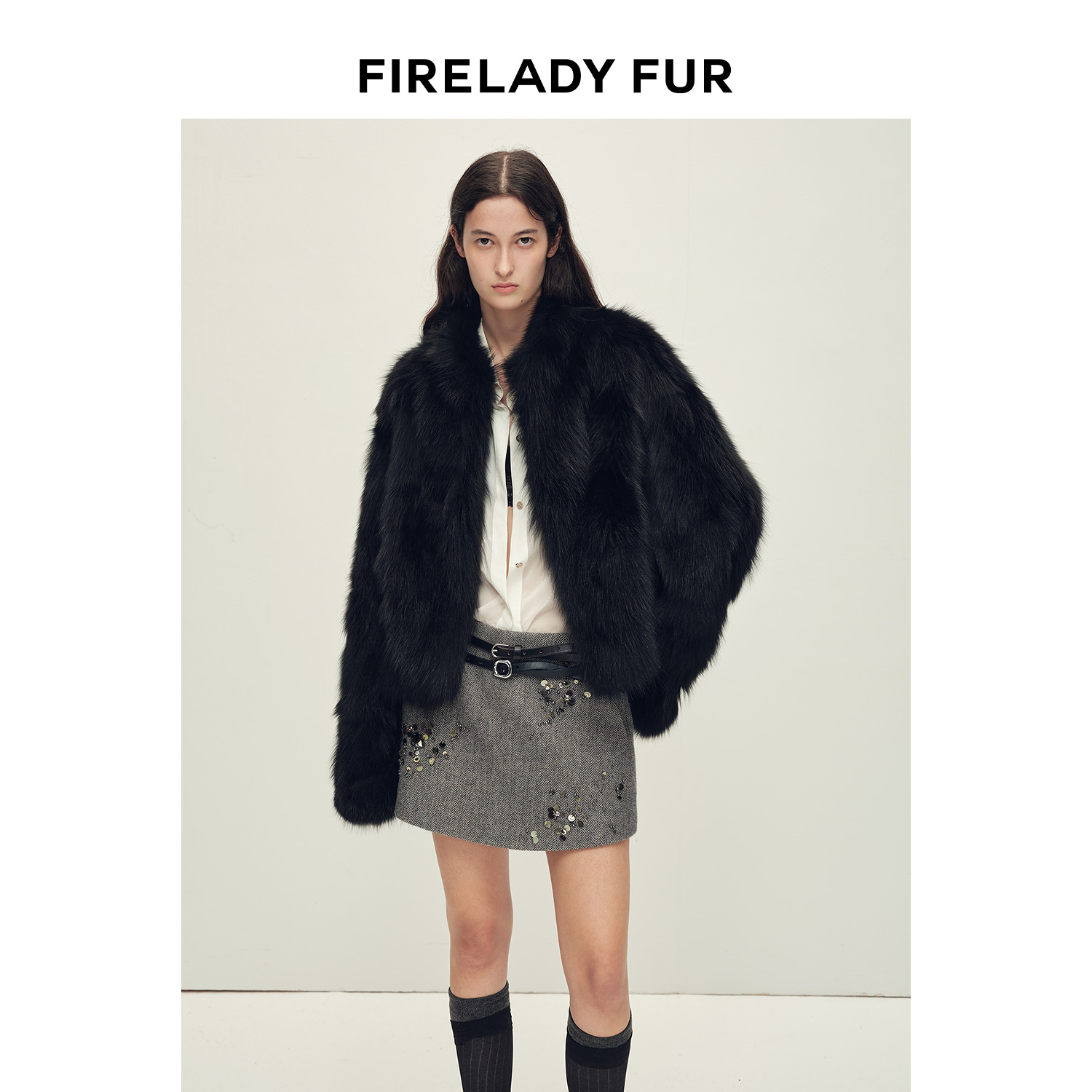 【达人活动专属】 温暖壁炉 立领短款狐狸毛皮草外套冬