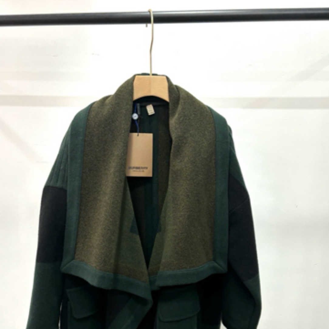 99新 BURBERRY/博柏利 羊毛斗篷披肩/XS/A01680