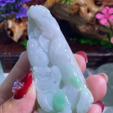 【闪购商品】颈饰未镶嵌翡翠龙牌