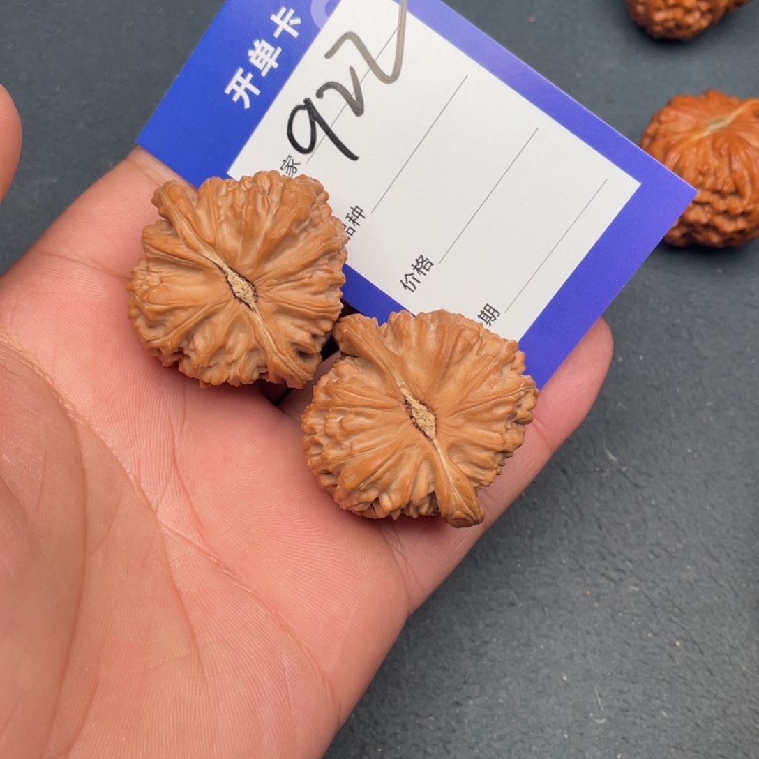 核桃把件42全品三角白，922号