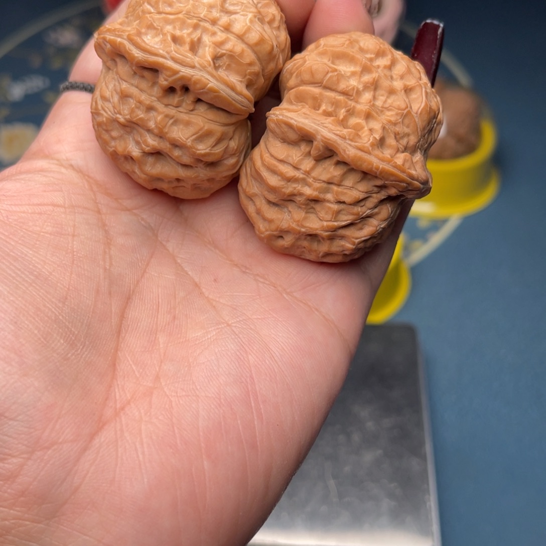 文玩核桃把件M***鸣南瓜墩42