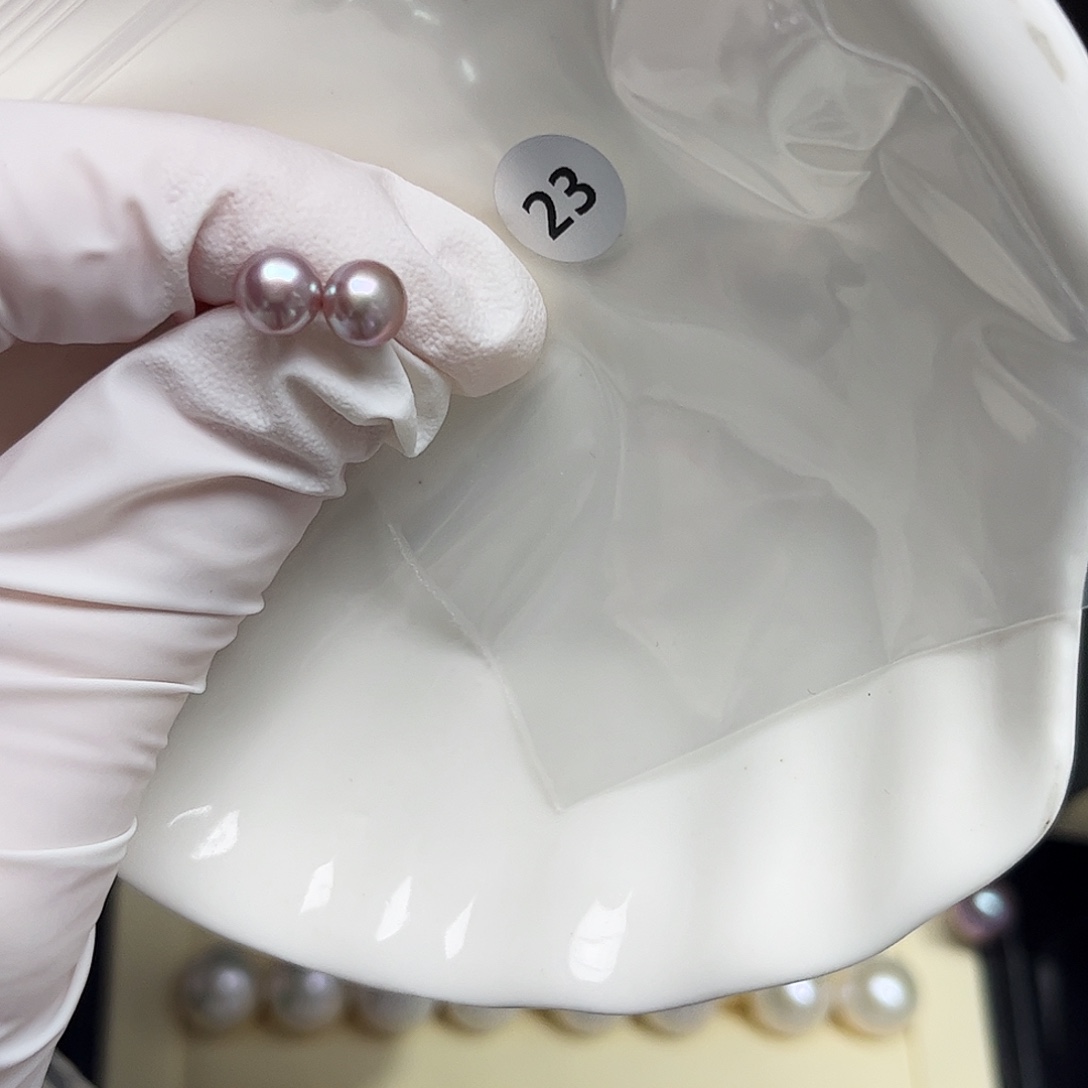 淡水珍珠耳饰银S925镶嵌