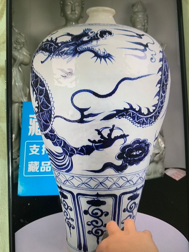 海捞瓷 龙纹梅瓶