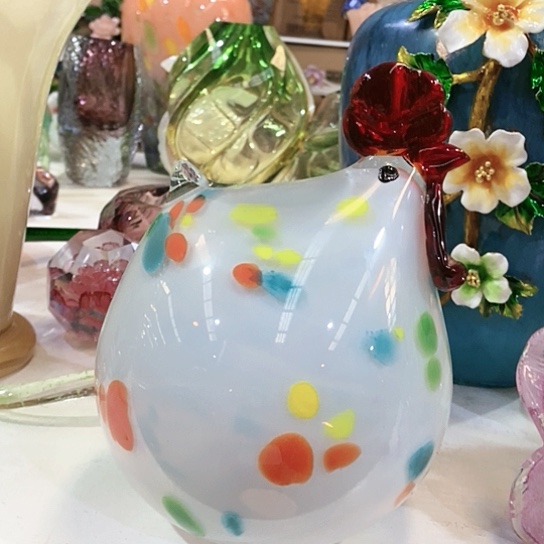 琉璃花瓶高19厘米来15厘米