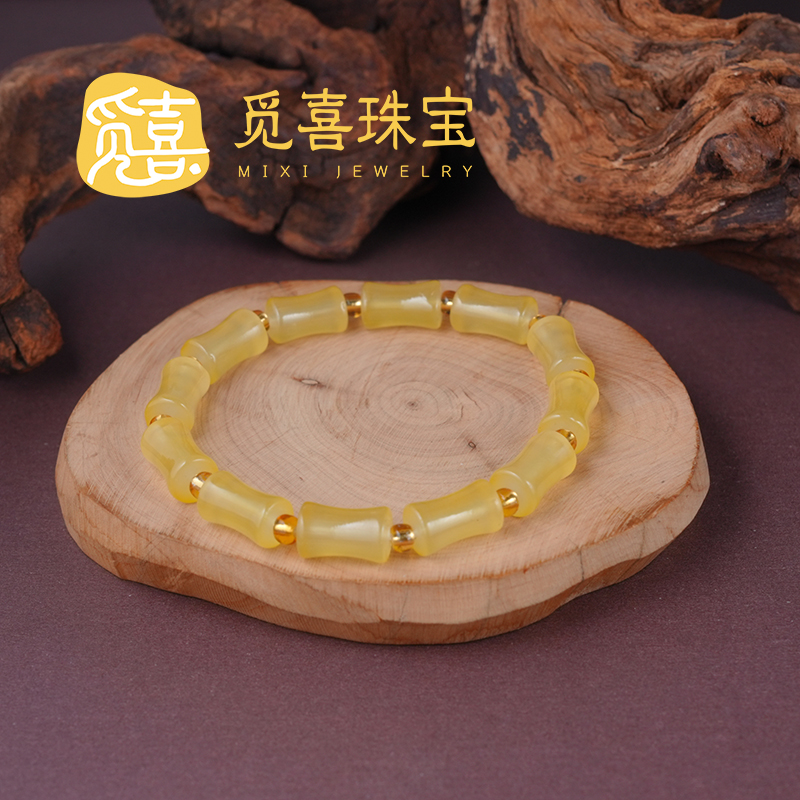 手链 民族风原创设计琉璃竹节手串女士复古国风-MX123