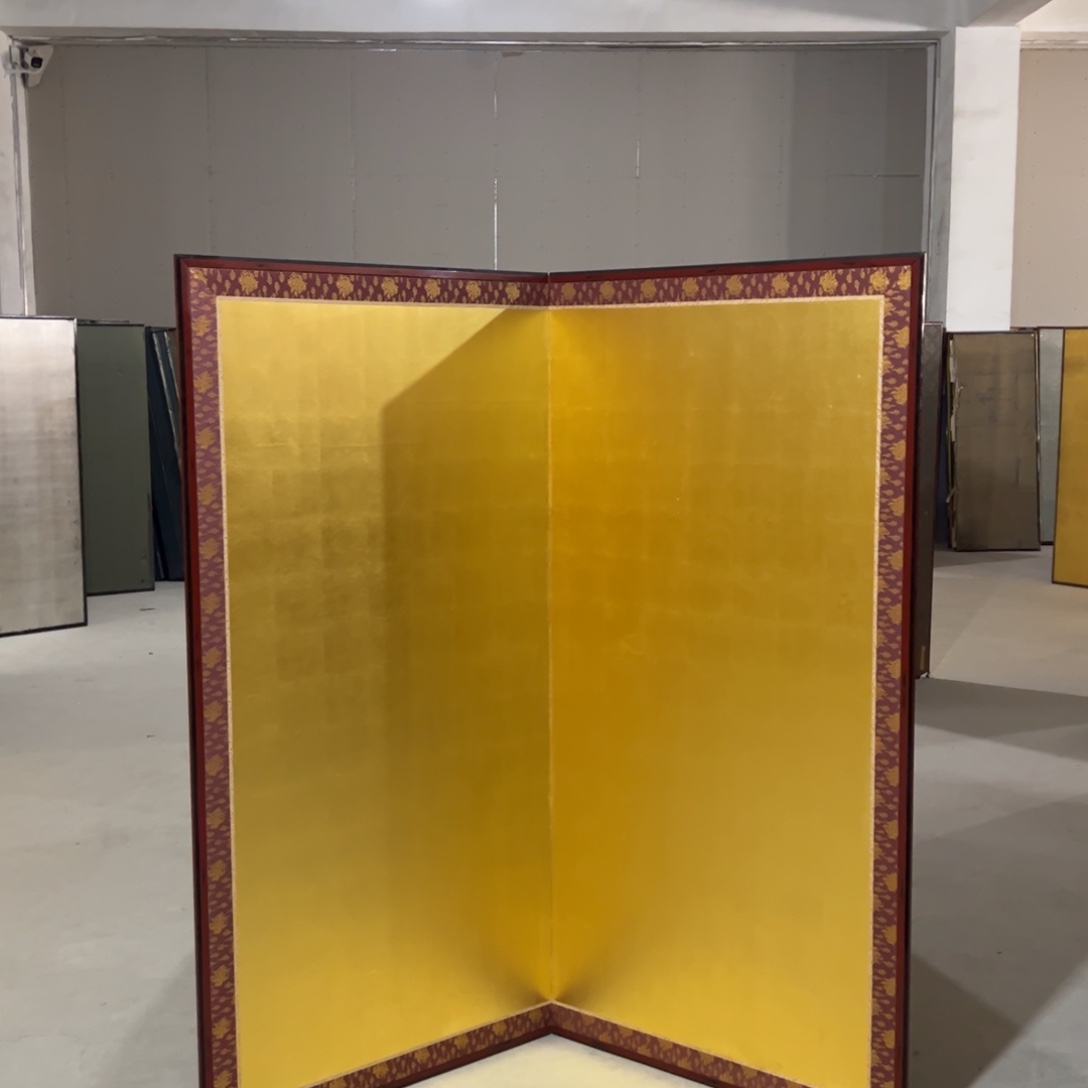 绘画屏风框画茶空间设计