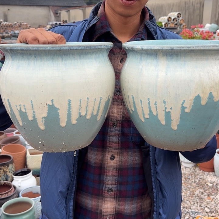 蓝两个口径20高度18