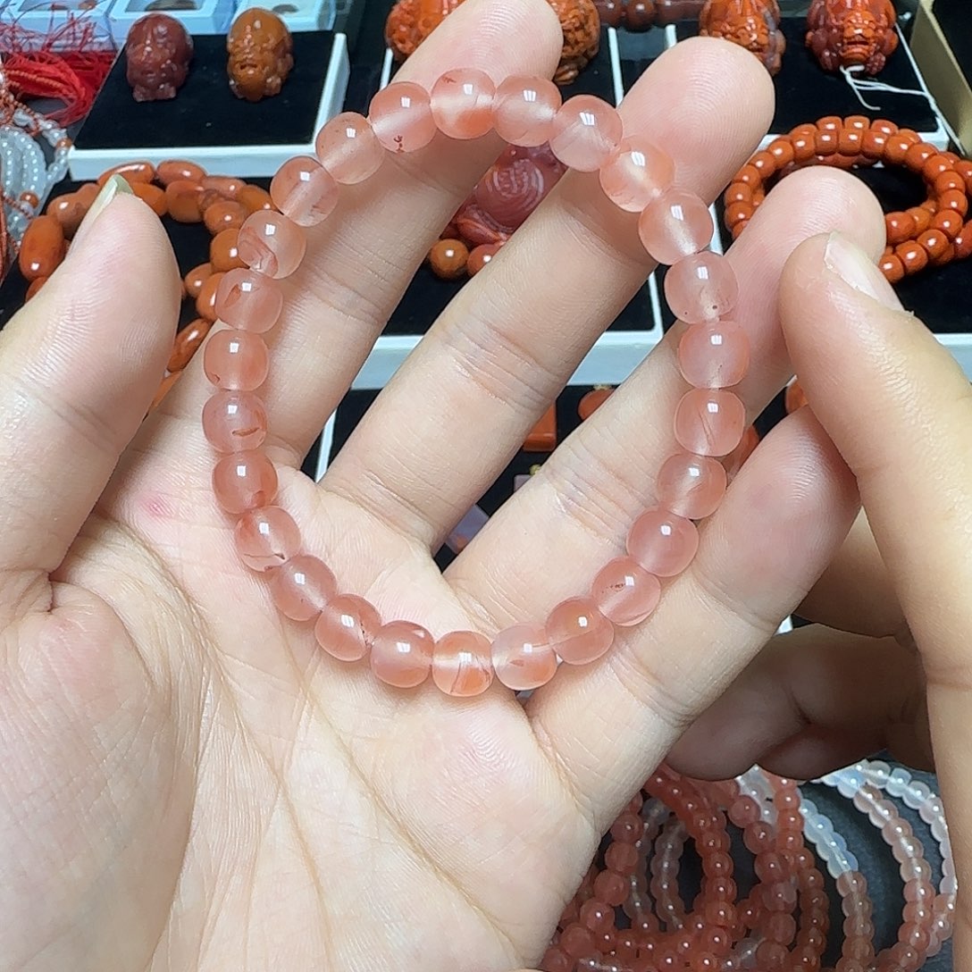 南红玛瑙未镶嵌颈饰