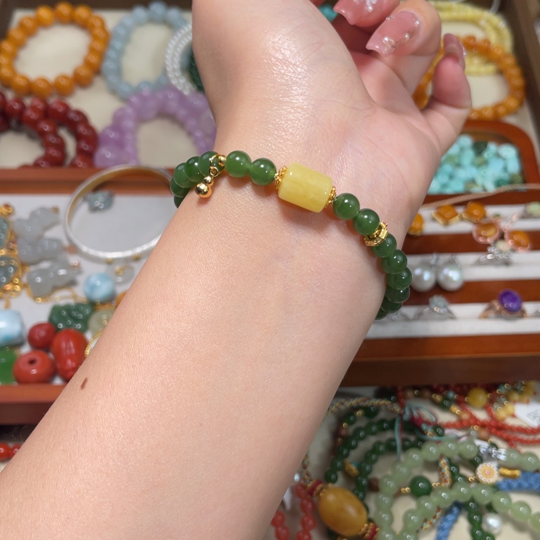 和田玉手串未镶嵌