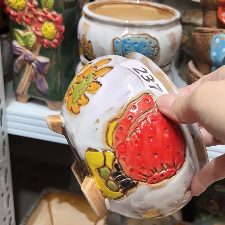 粗陶材质多肉花盆