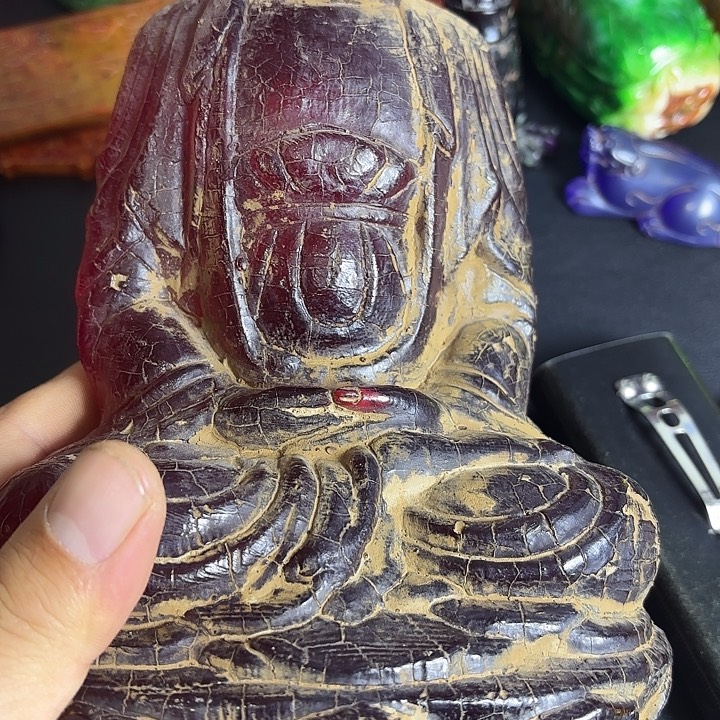 白玉菩提把件一个