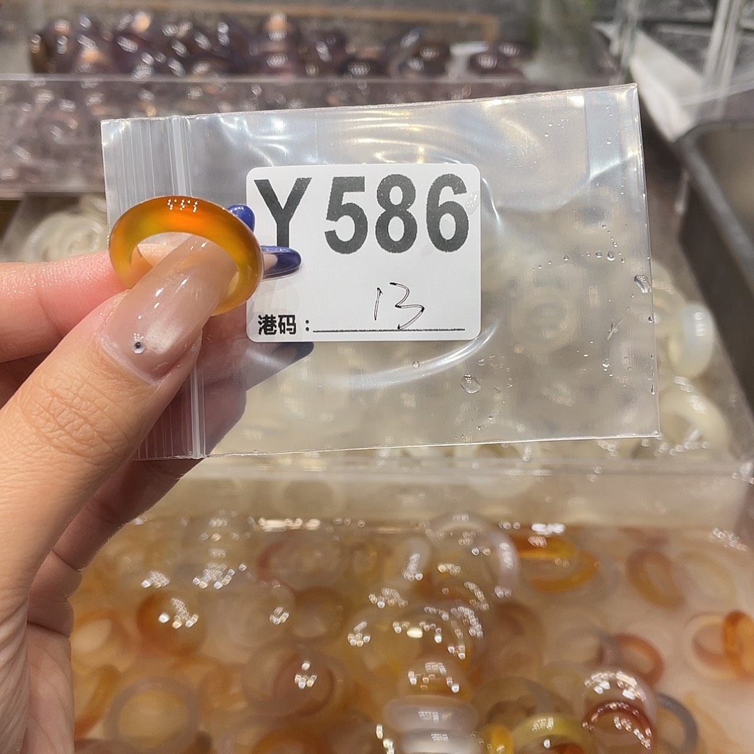 玛瑙/玉髓未镶嵌戒指586