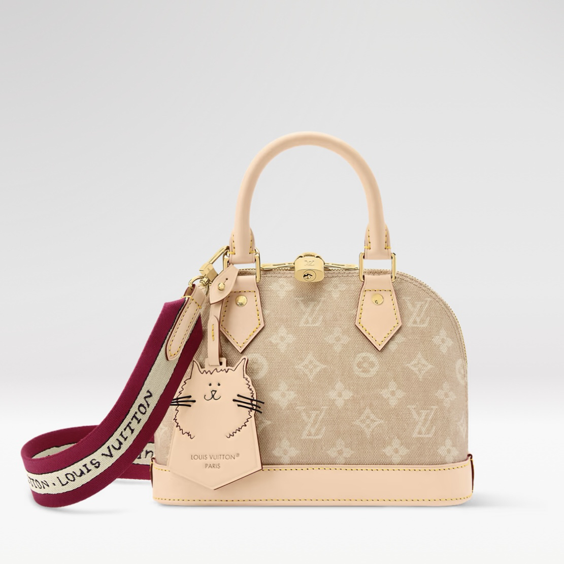 未使用 LouisVuitton/路易威登 25新款 Alma老花贝壳包猫咪联名款