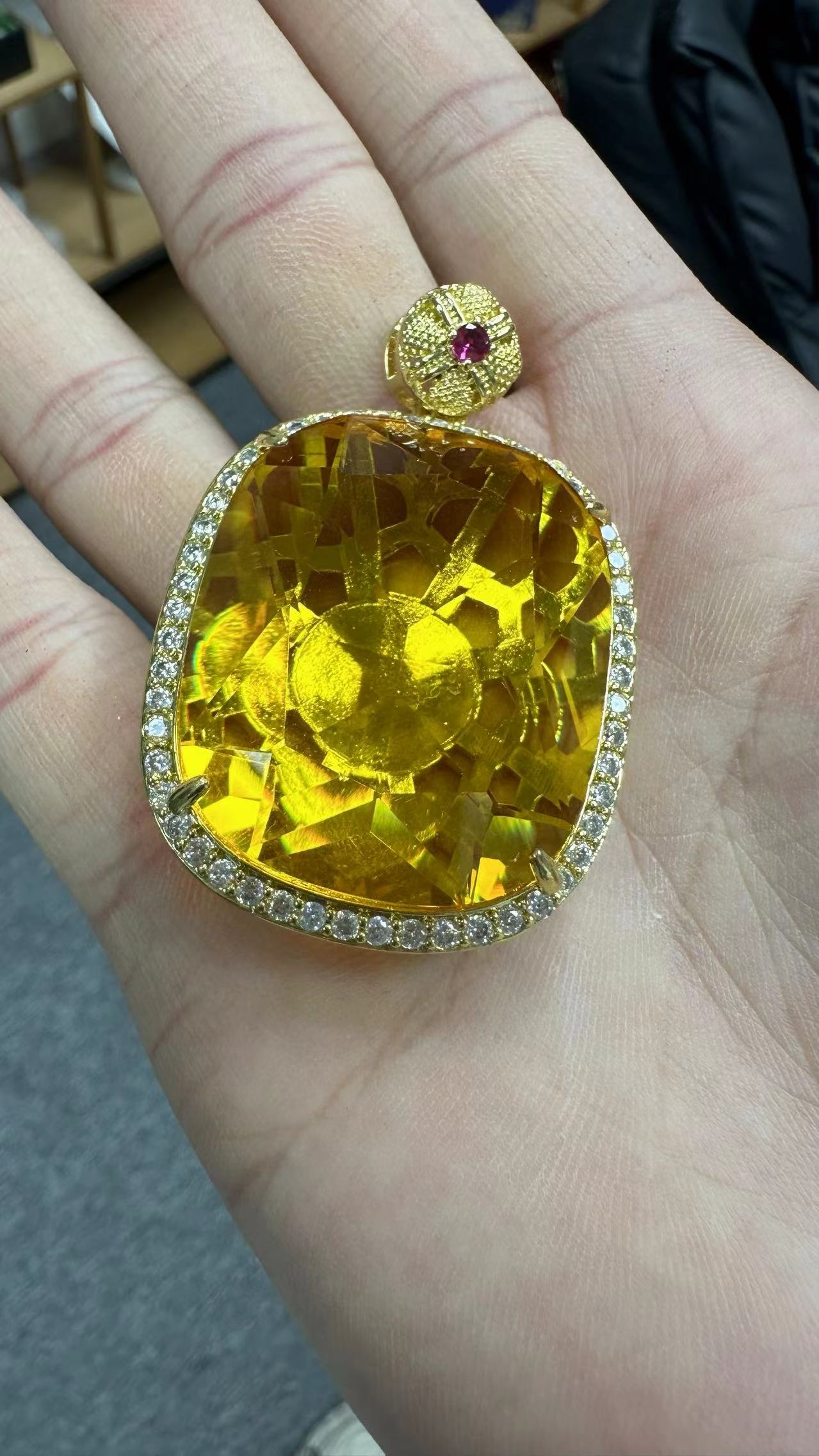 国风设计款 典藏款 黄无事牌吊坠sz042