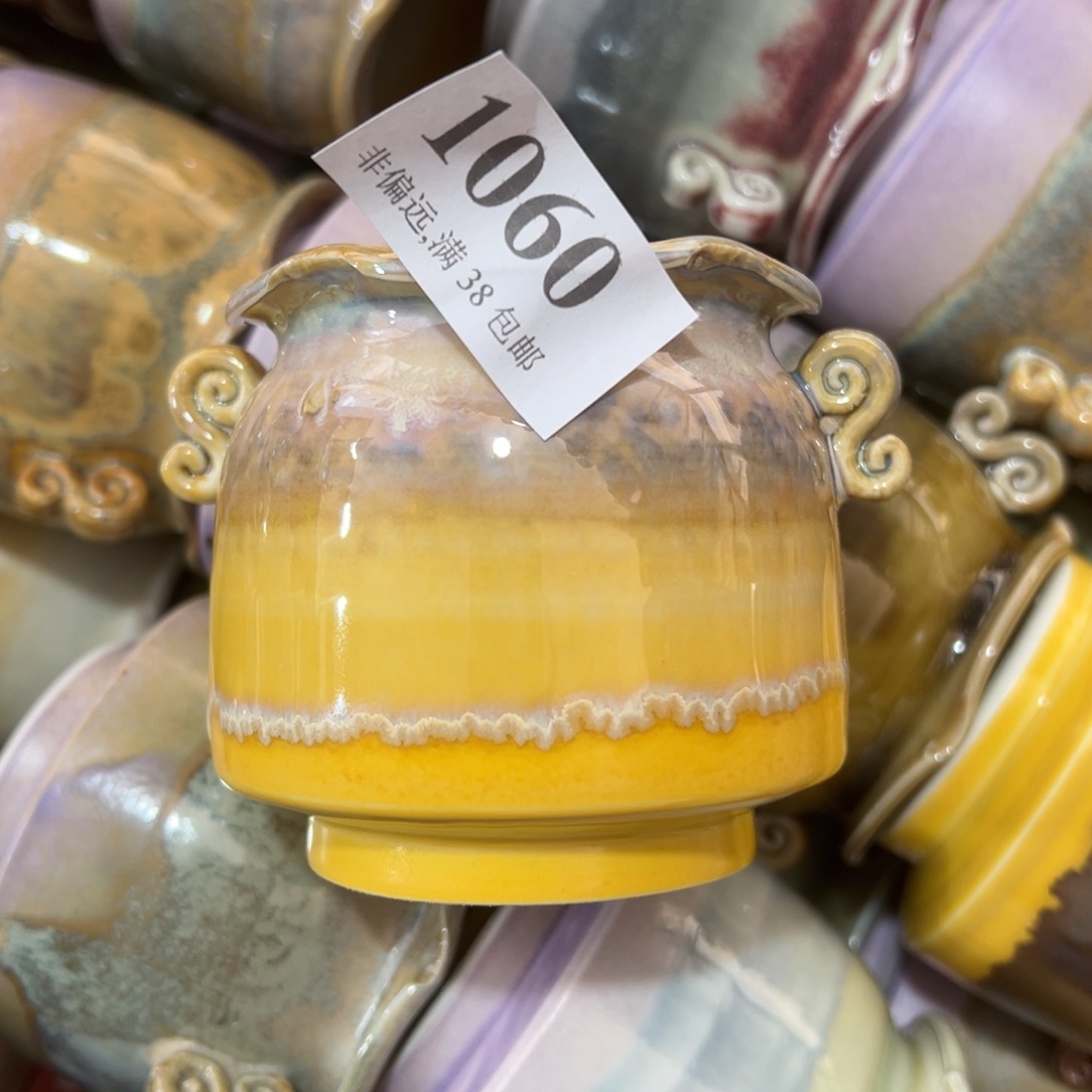 红陶景德镇手工花盆