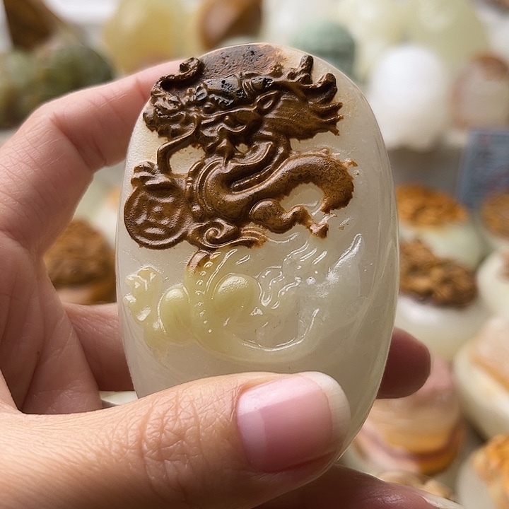 石材古青石不退换龙微瑕