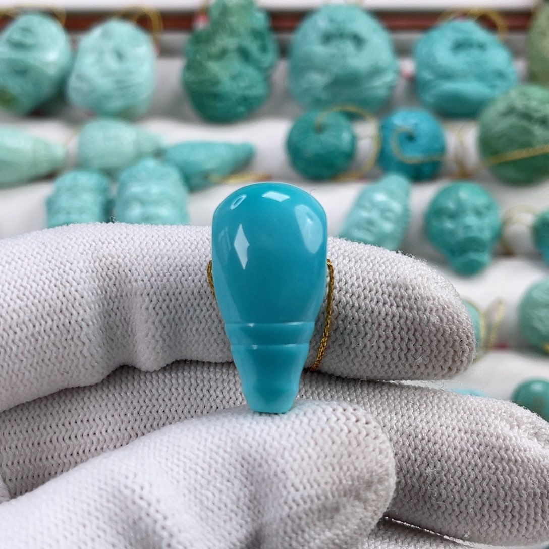 绿松石未镶嵌车挂