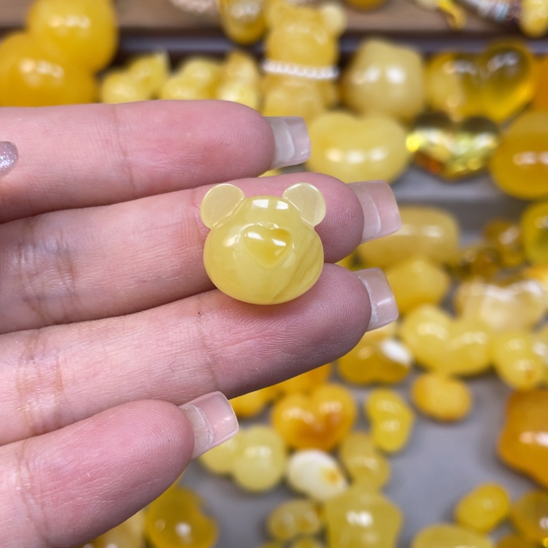 可***灵琥珀未镶嵌珠宝奇石